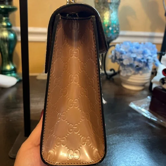 - sold Gucci Guccissima Medium  Emily Chain Cipria colored  Shoulder Bag - Picture 4 of 13